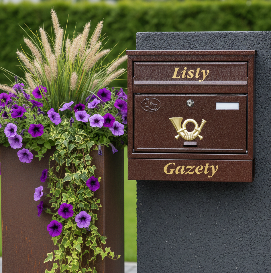 Skrzynka na listy Boxina XL – Brązowy - obrazek 2